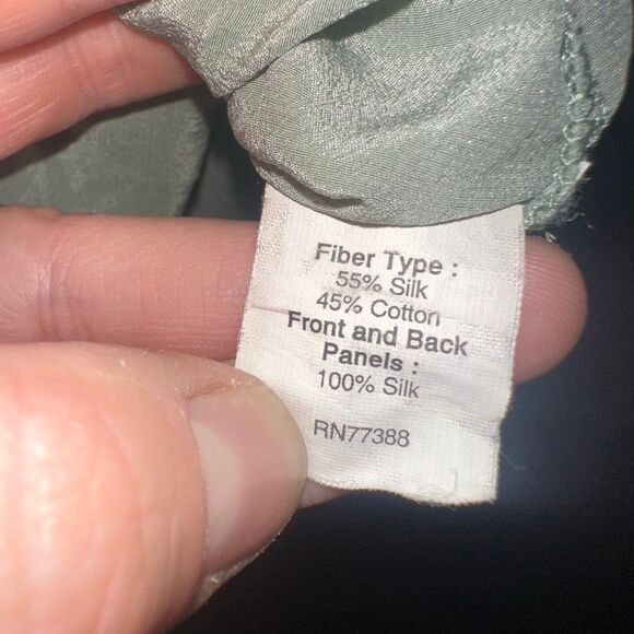 J Crew S sage green silk elevated basic preppy mini dress - Picture 4 of 4